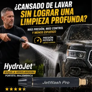 HydroJet® - Boquilla Hidrolavadora Portátil Inalámbrica